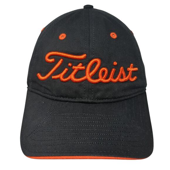 Titleist Slideback Hat Black One Size Embroidered Spell Out New Era - Picture 1 of 9